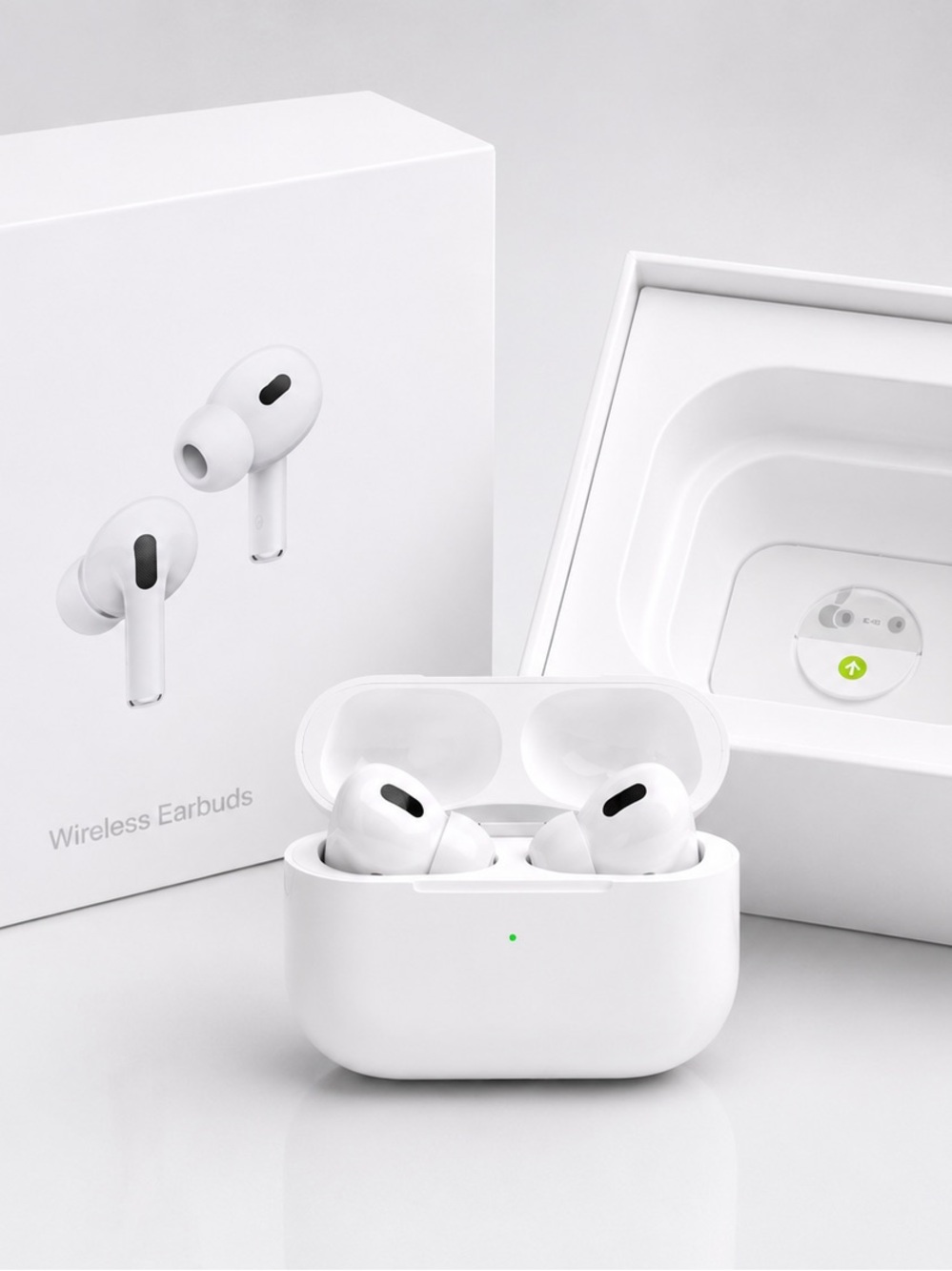 Apple White Wireless Earbuds with Charging Case